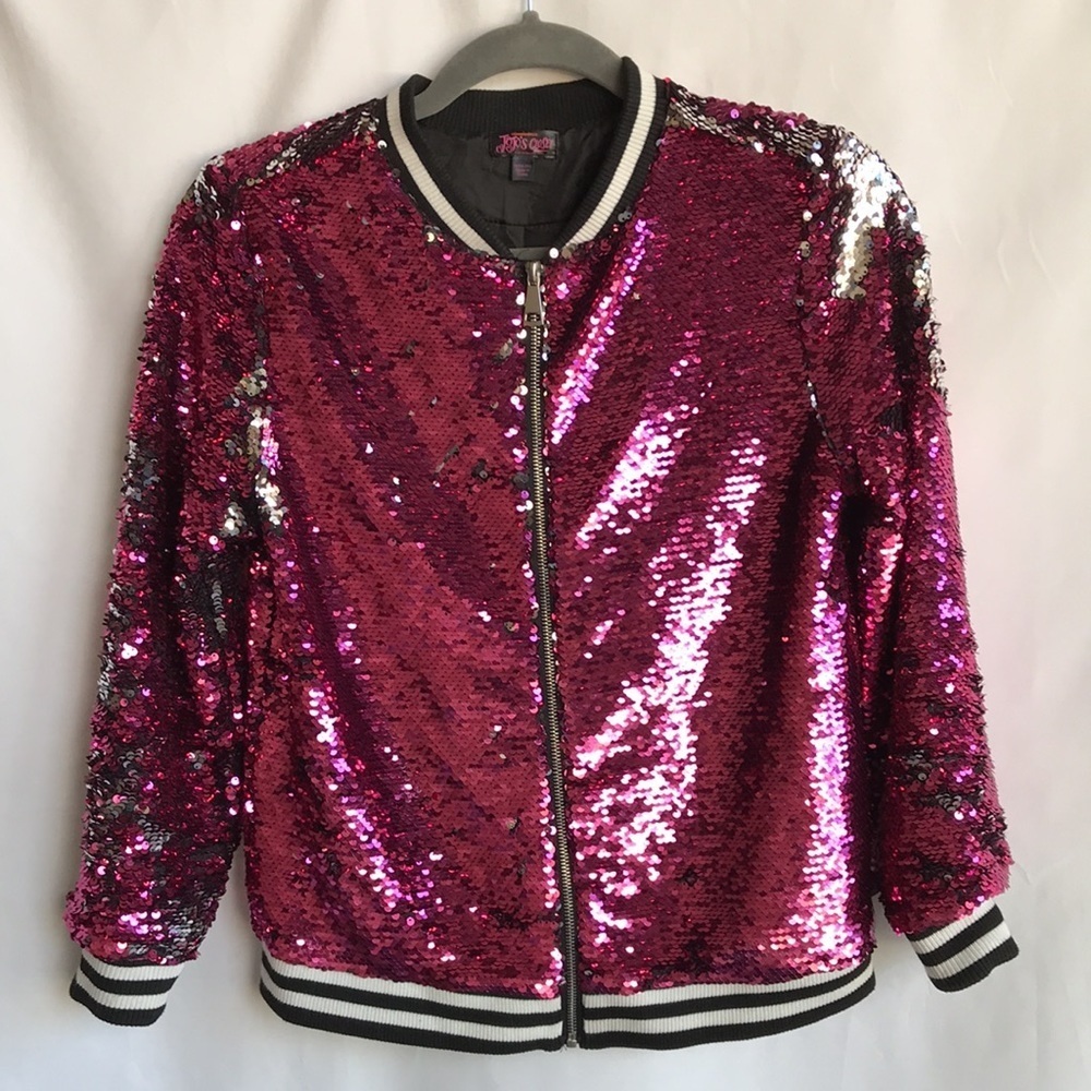 Nickelodeon JoJo’s Closet sequin bomber jacket